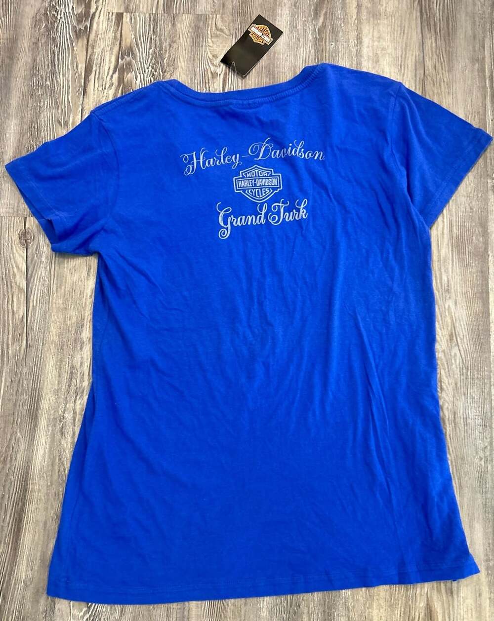 Harley-Davidson Grand Turk Rhinestone Graphic T-Shirt Size L - Picture 7 of 8